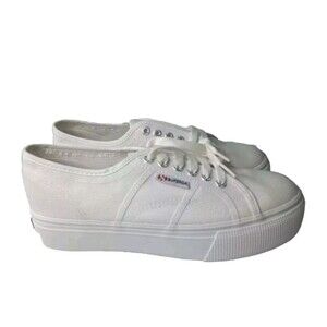 SuperGa 2790 Platform Sneakers  Women's Size 10 Shoes White
